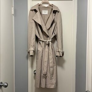 MNG by Mango Beige Belted Trench Coat 2XL